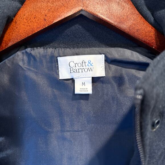 Croft & Barrow NWT Classic Quilted Vest Navy Sky Captain Blue Womens Med Winter - Picture 11 of 15